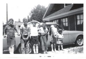 Photo By Alden Studebaker : In the B&W photos I think he's on the left wearing glasses with his and my siblings leaning up against the '53 Studebaker.