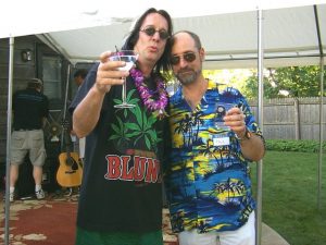 Photo By Cathy Lee Brandstetter : Todd and Phil at the backyard party in Kenosha, WI 7/4/2001